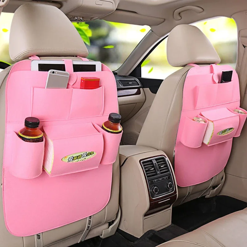 

Car Seat Storage Bag Child Kick Prevention Water Cup Storage Travel Products Organizer Vehicle Supplies Interior Accessories