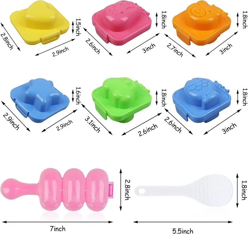 Egg Sushi Rice Mold Non-stick Rice Ball Making Milkshake Rice Ball Making Mold Shaker Animal Boiled Egg Sushi Mold