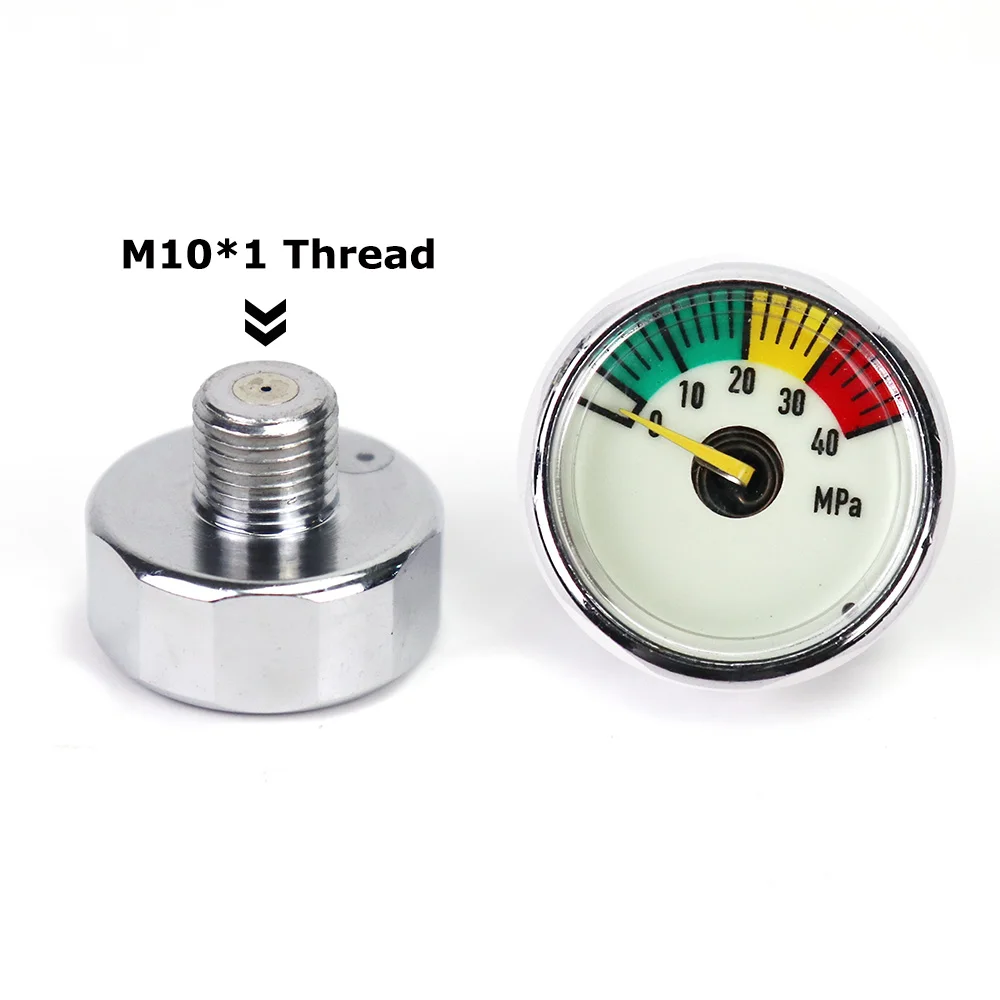 Neue Mini Manometer Manometer (Durchmesser 25mm) 30MPa 40MPa Air Acessorios Mit Luminous Night M10 * 1 Themen