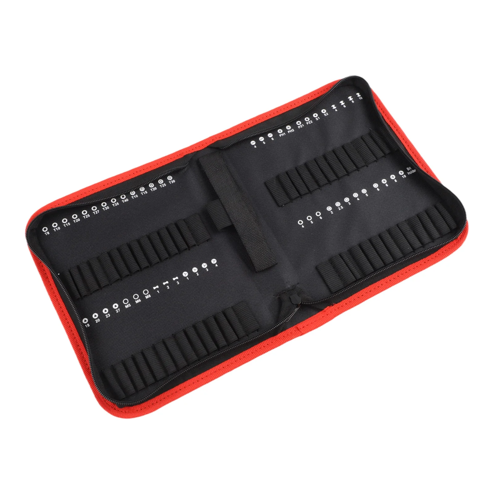 24 30 55 Slots Drill Bit Organizer Bag Oxford Fabric Tool Case With Zipper For Screwdriver Bits Storage Pouch For Carpenter DIY