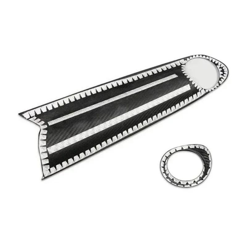 

For Chevrolet Camaro Real Dry Carbon Fiber 2016 -2023 Interior Passenger Center Control Decorative Air Vents Set Modification