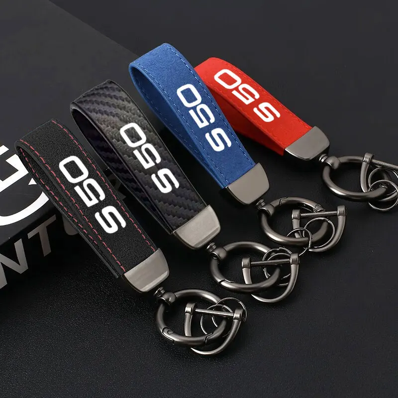 

Car Keychain Charm Pendant Anti-lost Horseshoe Buckle KeyRing Jewelry Gift Fashing Decoration For Volvo S50 Car Accessories