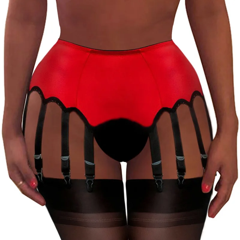 Sexy Strumpfbänder frauen Dessous Plus Größe Spitze Strumpfband Hosenträger Transparent Unterwäsche Einstellbare Hohe Taille Gürtel für Strümpfe