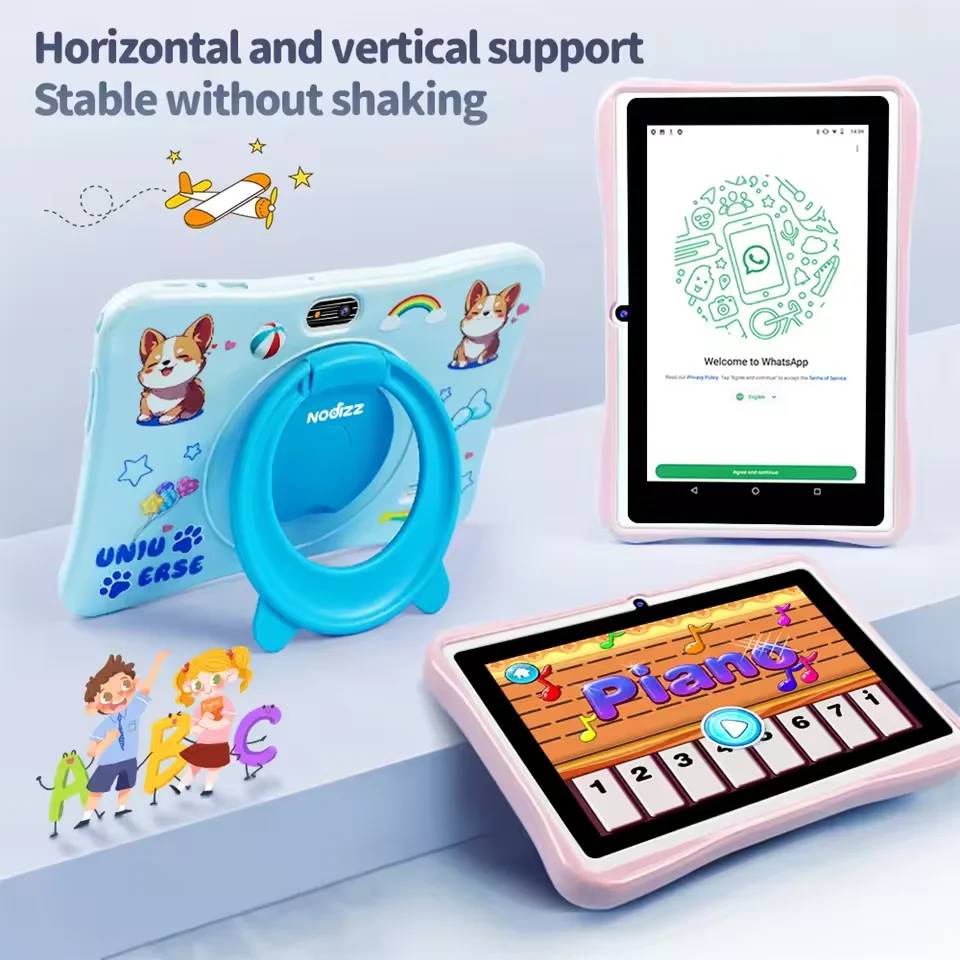 

New 7 Inch 5G WiFi Kids Tablets For Study Education Quad Core 4GB RAM 128GB ROM Bluetooth Dual Cameras Tablet PC Android14