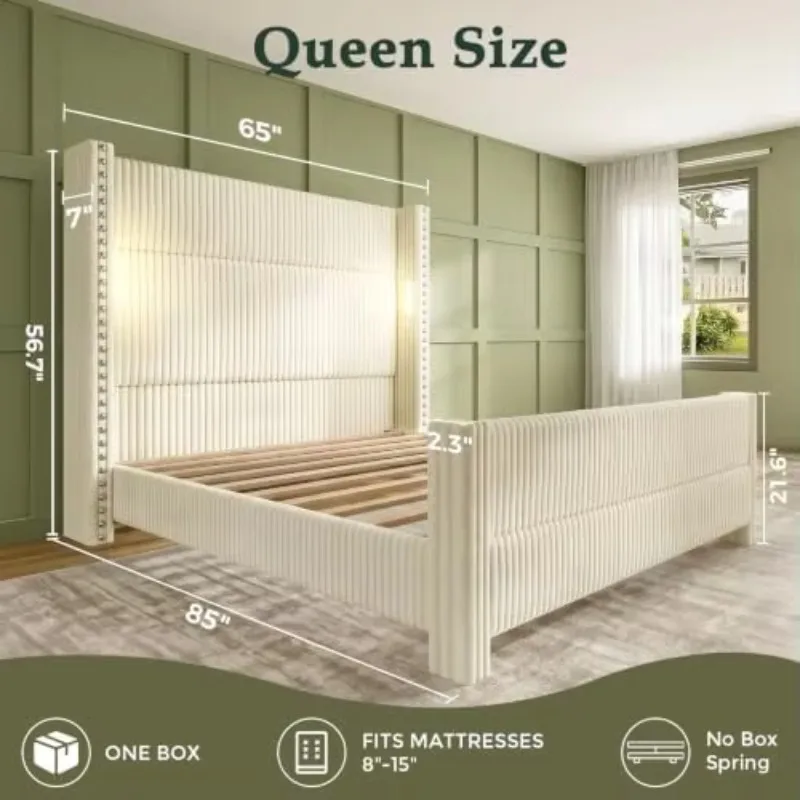 Queen Bed Frame with 56.7