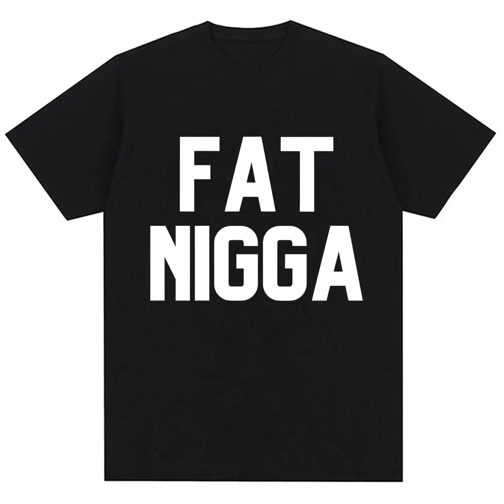 

Men's fashionable chubby black ghost pattern printed 100% pure cotton short-sleeved T-shirt, humorous Harajuku street wear