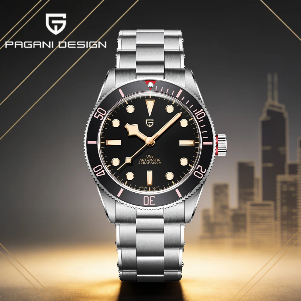 2026PAGANI DESIGN BB58 men's Watches luxury automatic Watch men's mechanical watch top sapphire waterproof luminous reloj hombre