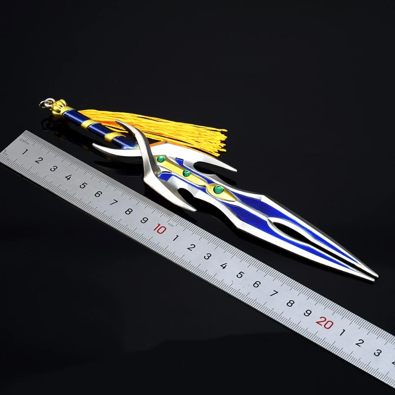 21 cm/8,26 in König der Herrlichkeit Spiel Peripheriegeräte Berühmte Schwert Sifu Chinesische Waffe Modell Spielzeug Schwert Metall Handwerk Desktop ornamente Geschenke