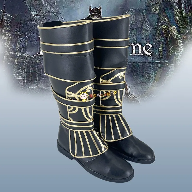 

Игра Bloodborne Косплей Gehrman Hunter Сапоги Обувь для Хэллоуина