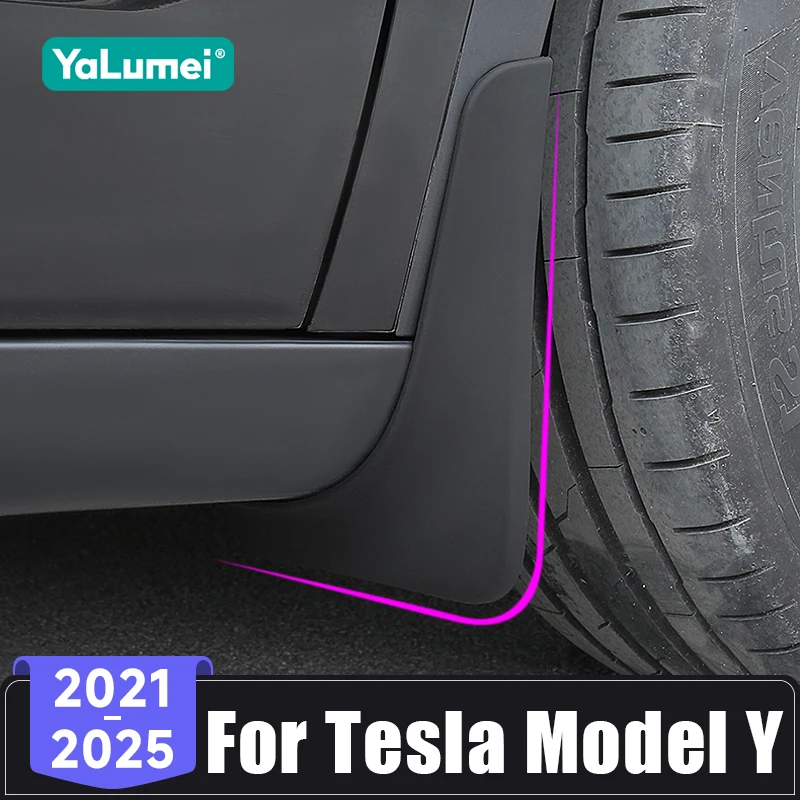 Für Tesla Modell Y 2021 2022 2023 2024 2025 Auto Vorne Hinten Schmutzfänger Schutz Kotflügel Spritzschutz Kotflügel Abdeckung Zubehör