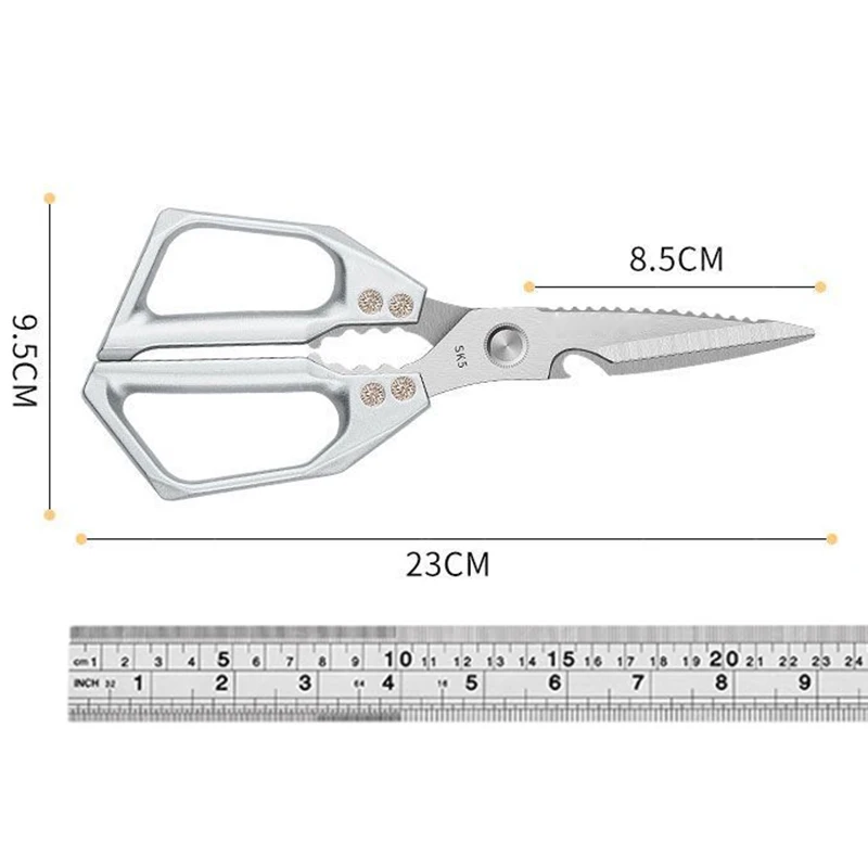 Professional Kitchen Scissors Heavy Duty Shears Cutter Stainless Steel Scissors Chicken Bone Fish Turkey Vegetables Scissors