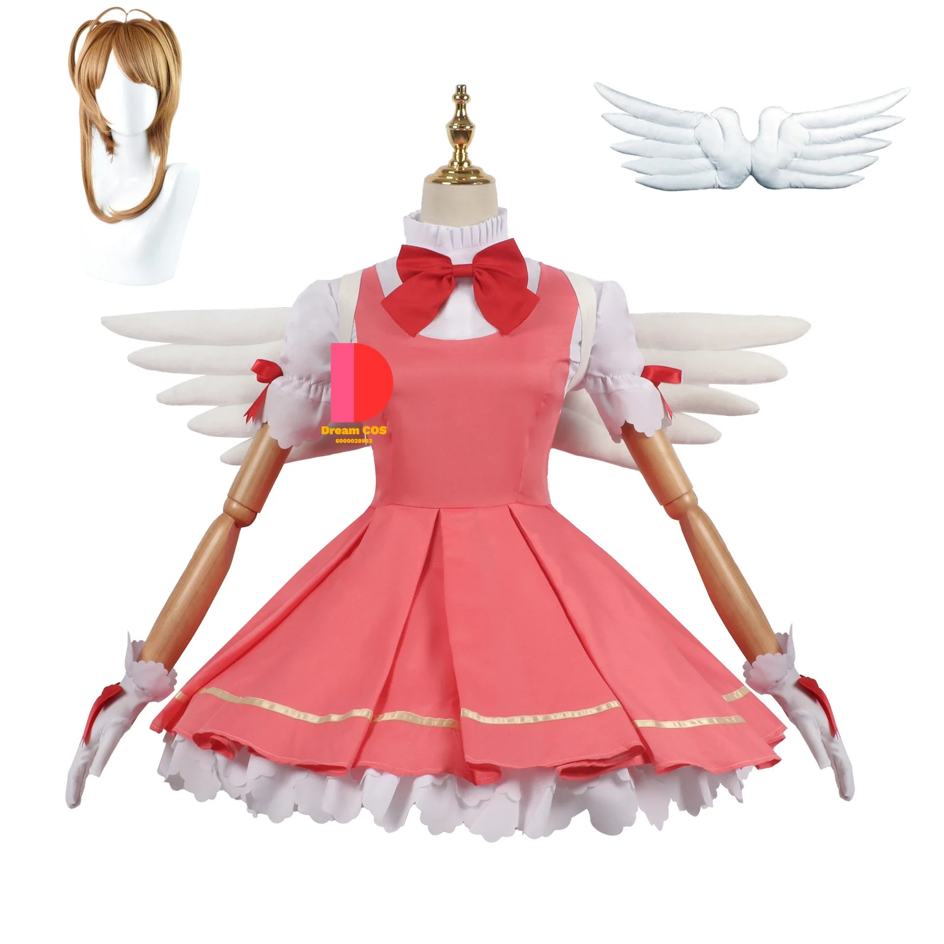 

Exclusive Design Anime Girls Pink Carcaptor Sakura Princess Dress Cosplay Costume Hot Sale Lolita Dress for Kid Budget-Friendly