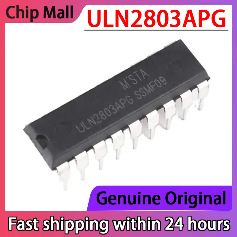 10PCS ULN2803APG ULN2803 Driver 8-channel DIP-18