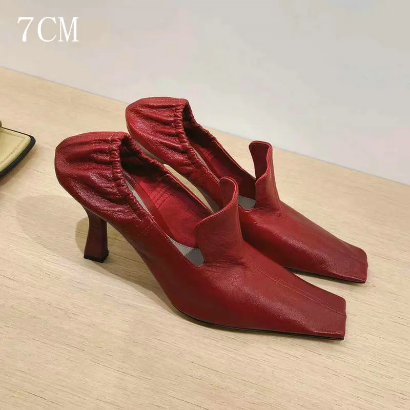 Wine 7CM Heel