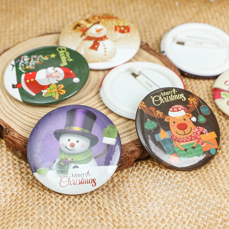 5-15Pcs Christmas Pop Bubble Keychain Finger Press Toys Xmas Tree Snowman Pin Santa Claus Mini Tumbler Xmas New Year Kids Gifts