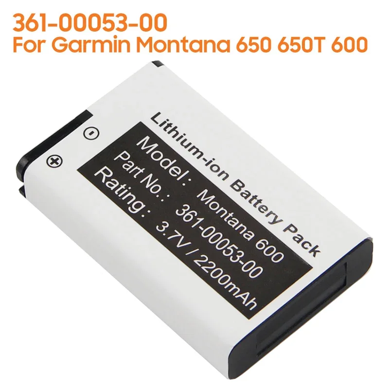 Replacement Battery 361-00053-00 For Garmin Montana 650 650T 600 361-00053-04 VIRB GPS Battery Rechargeable 2000mAh