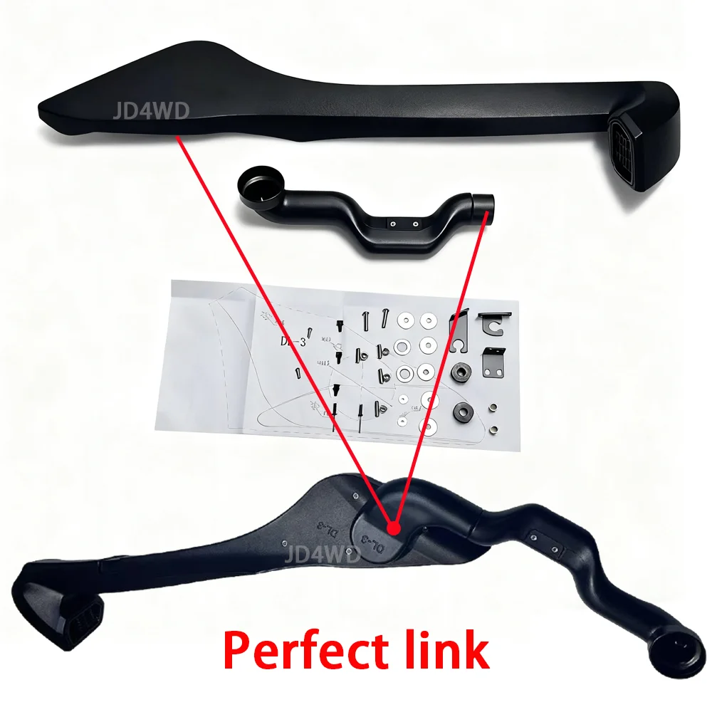 Kit de snorkel para Mitsubishi Triton L200 2024 2025 LLDPE, snorkel de entrada de aire todoterreno 4x4, accesorios para coche