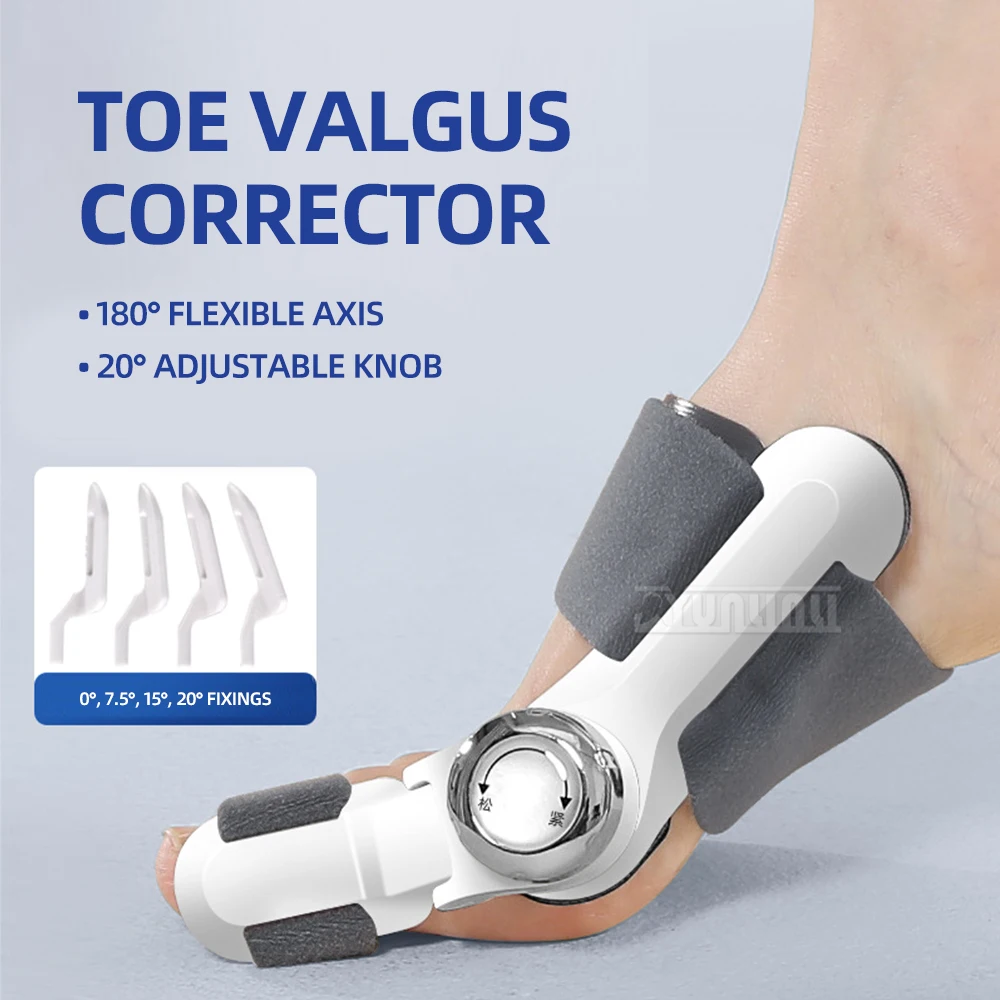 Unisex Bunion Corrector Foot Hallux Valgus Braces Rotatable Toe Separator