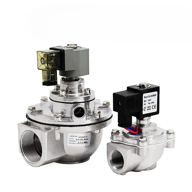 Plateau Right Angle Electromagnetic Pulse Valve DC24V Electromagnetic Pulse Valve 1 Inch DMF-Z-2
