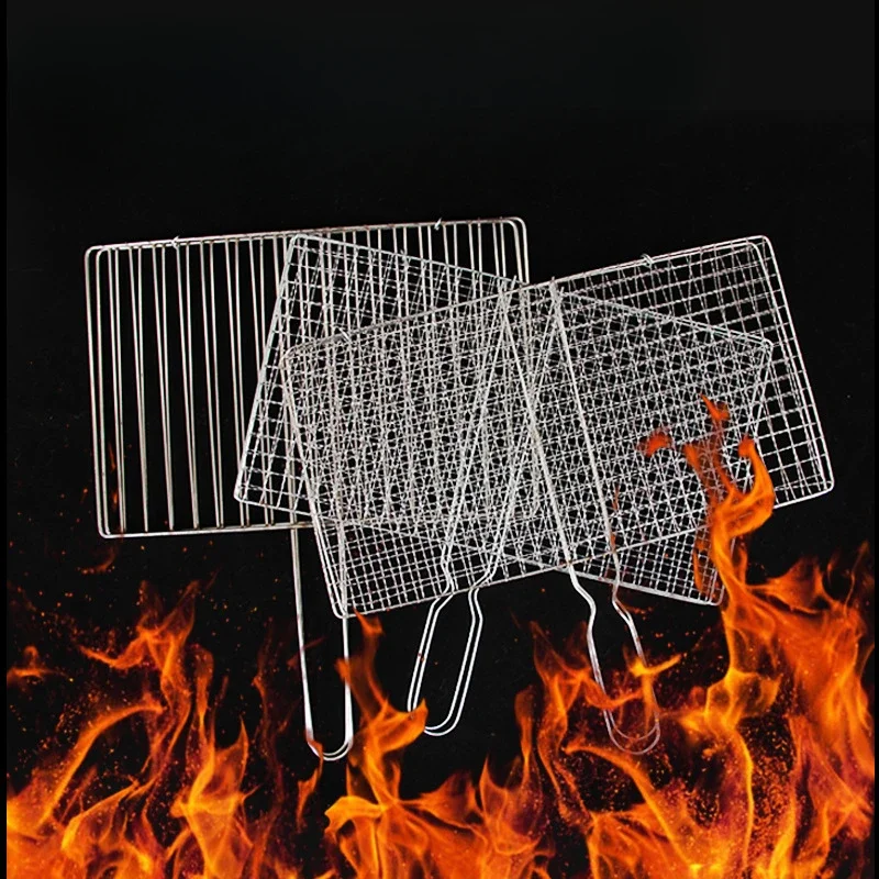 

Barbecue Net Outdoor Portable Grilled Fish Clip Grilled Vegetable Net Barbecue Supplies