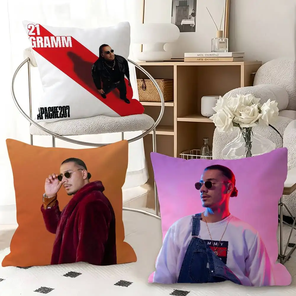 1pc Rapper A-Apache 207 21 Gramm Pillow Case Fashion Square Pillowcase Bedroom Sofa Room Ins Decoration Leisure