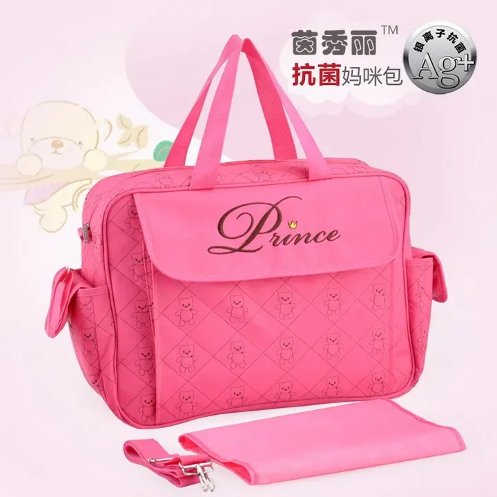 Hot Sale Fashion Large Capacity Baby Diaper Bags Nappy Bag Cheap Mommy Baby Bag Made By High Quality Workmanship