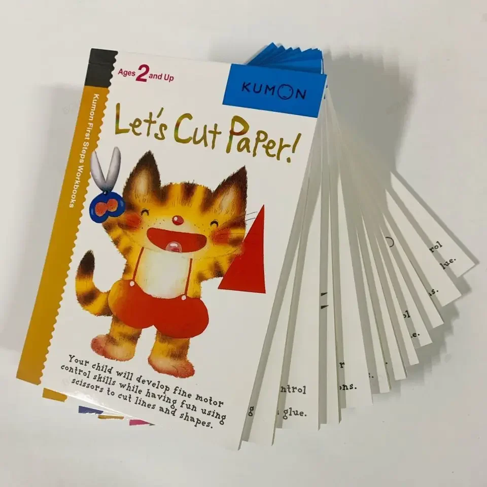 Kumon Let's Cut Paper Official Document Handmade Game Book 12 Books Handmade By Babies Over 2 Years Old