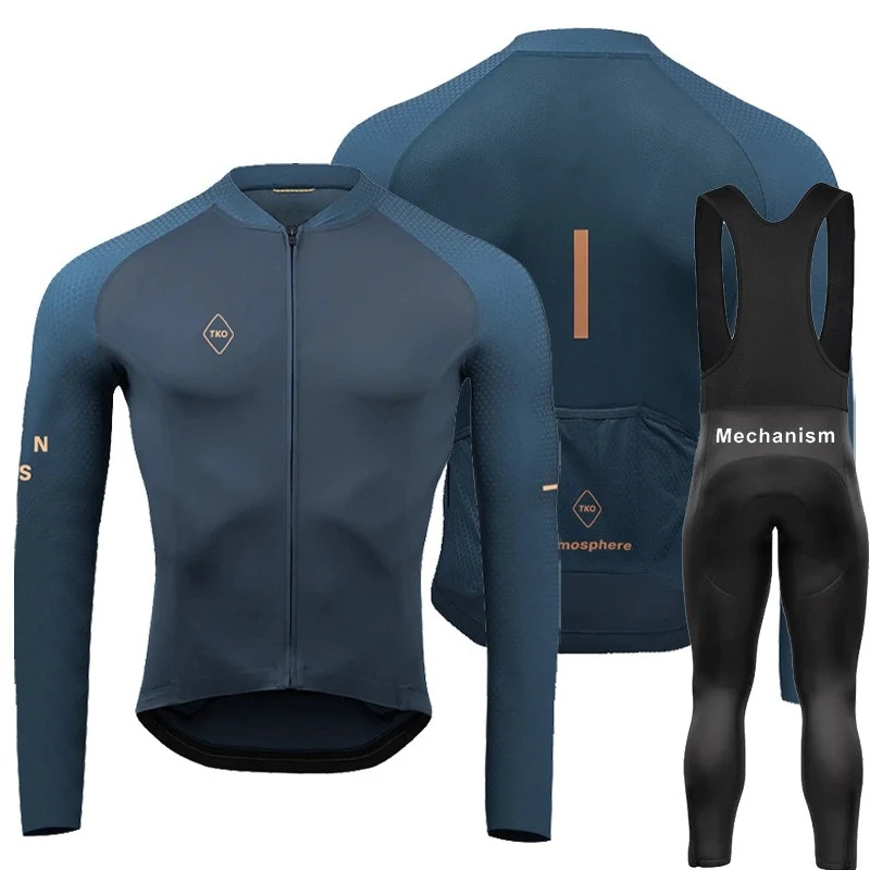 

Men's Long Sleeve Cycling Jersey & Pants Set Spring Road Bike Clothing Quick Dry Breathable Bicycle Racing Suit Mountain Outfit