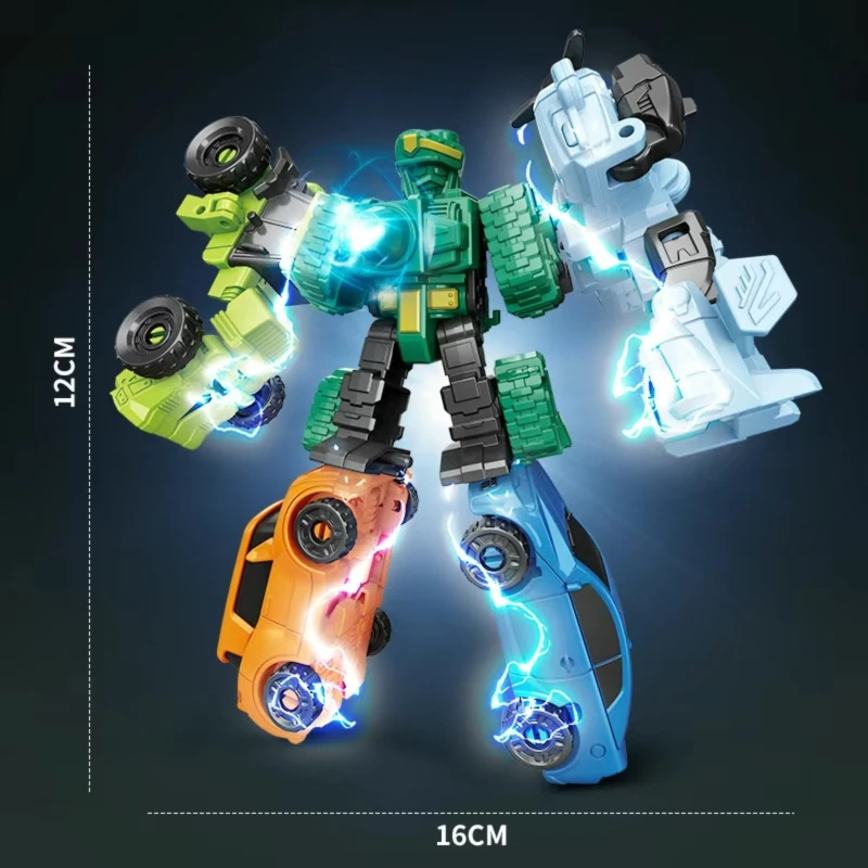 Figurine d'action à déformation 5 en 1, Robot transformateur, jouets et loisirs pour garçons et enfants, jeu interactif, modèle de collection, cadeau 6-12 +