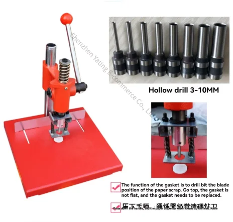 Manual Clothes Fabric Punching Machine Punching Machine Single Hole Punching Machine Plastic Bag Drilling