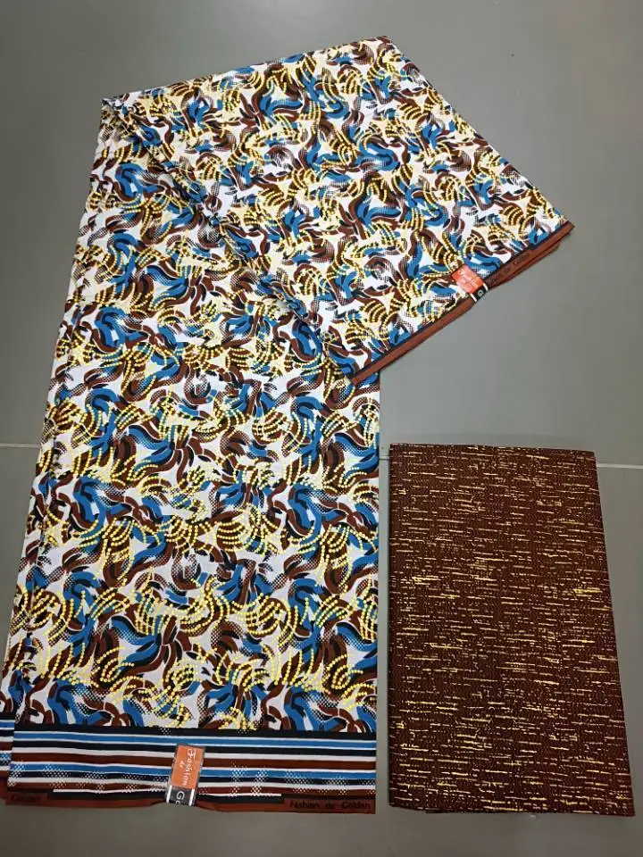 2024 Guaranteed Veritable Original African Wax Print Fabric Real Nigerian 100% Cotton Ankara Wax Fabric Soft Pagne Spuer Batik