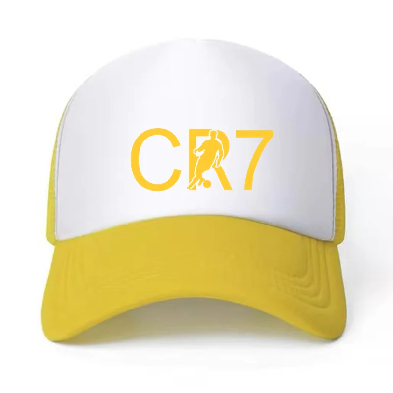 Children\'s Hat 6-15 Y Teen CR7 Printed Boys Girls Travel Party Sun Hat Sports Baseball Hat 58CM Beautiful Girl Charm Casual Hat