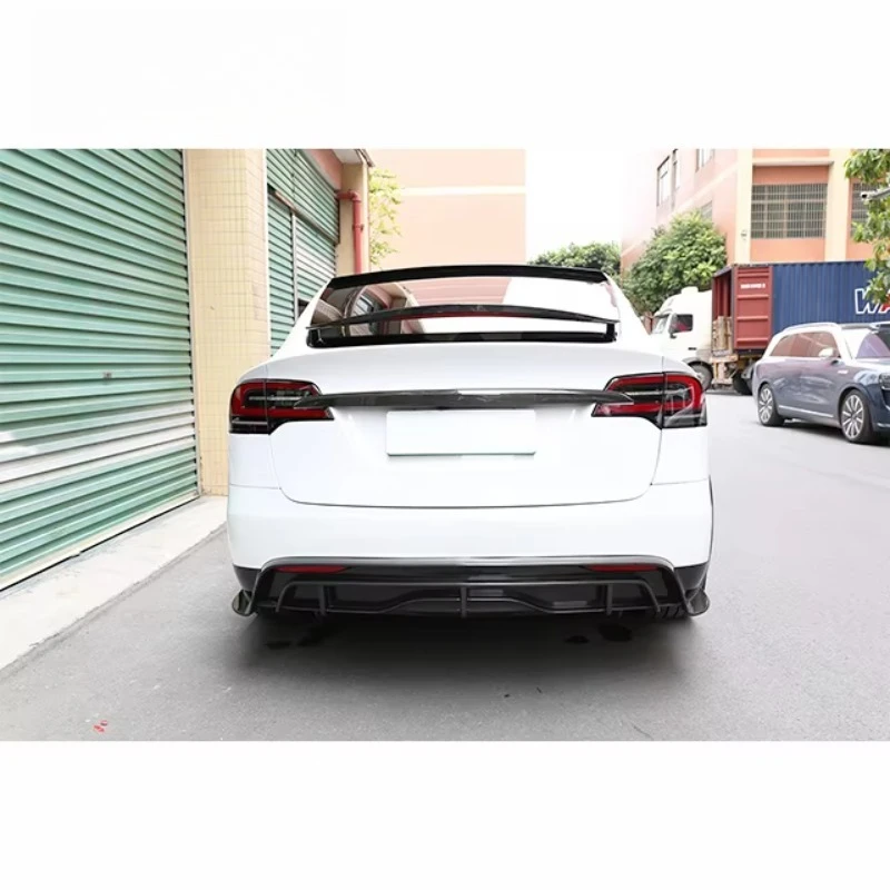 For Dry Carbon Fiber Diffuser Body Kit 23-25 Model X Dry Carbon Fiber Rear Bumper Diffuser