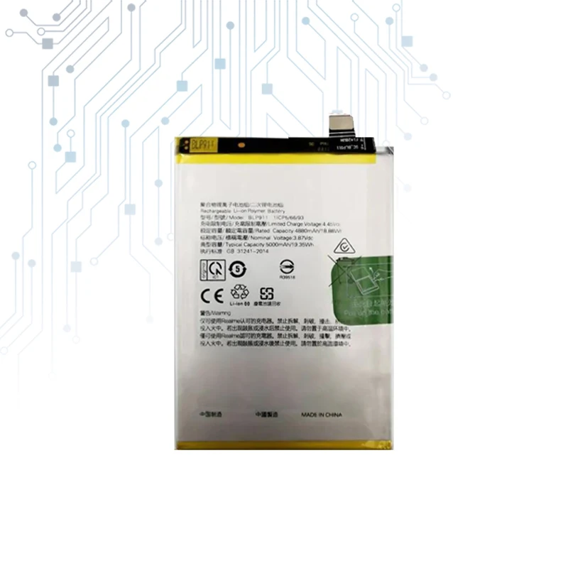 5000mAh Replacement Battery BLP911 For OPPO Realme V25 9i 9 Pro 8 pro