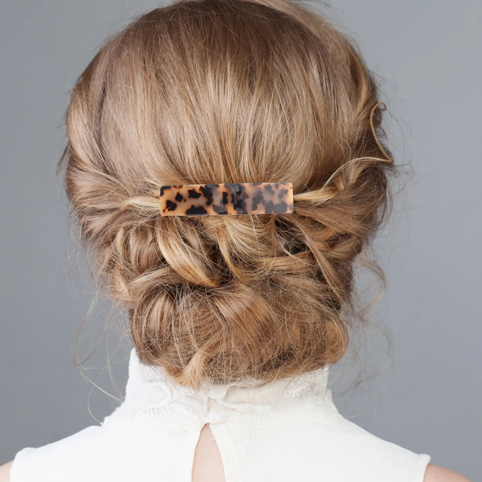 

2Pcs French Barrette Hair Clip Accessories Elegant Hairstyles Fashionable Ponytail Charm Women Hair Clip Barrettes for Women