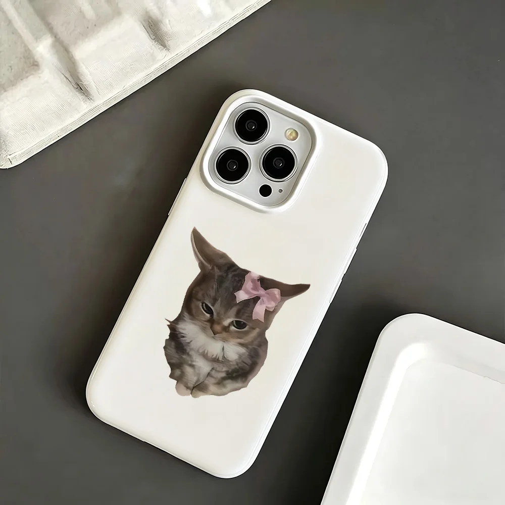 

Bow Cat Soft Case For Iphone 16 Pro Case Iphone 15 13 16 11 12 14 17 Pro Max 14 Plus 17 Shockproof Anti-Drop Cover