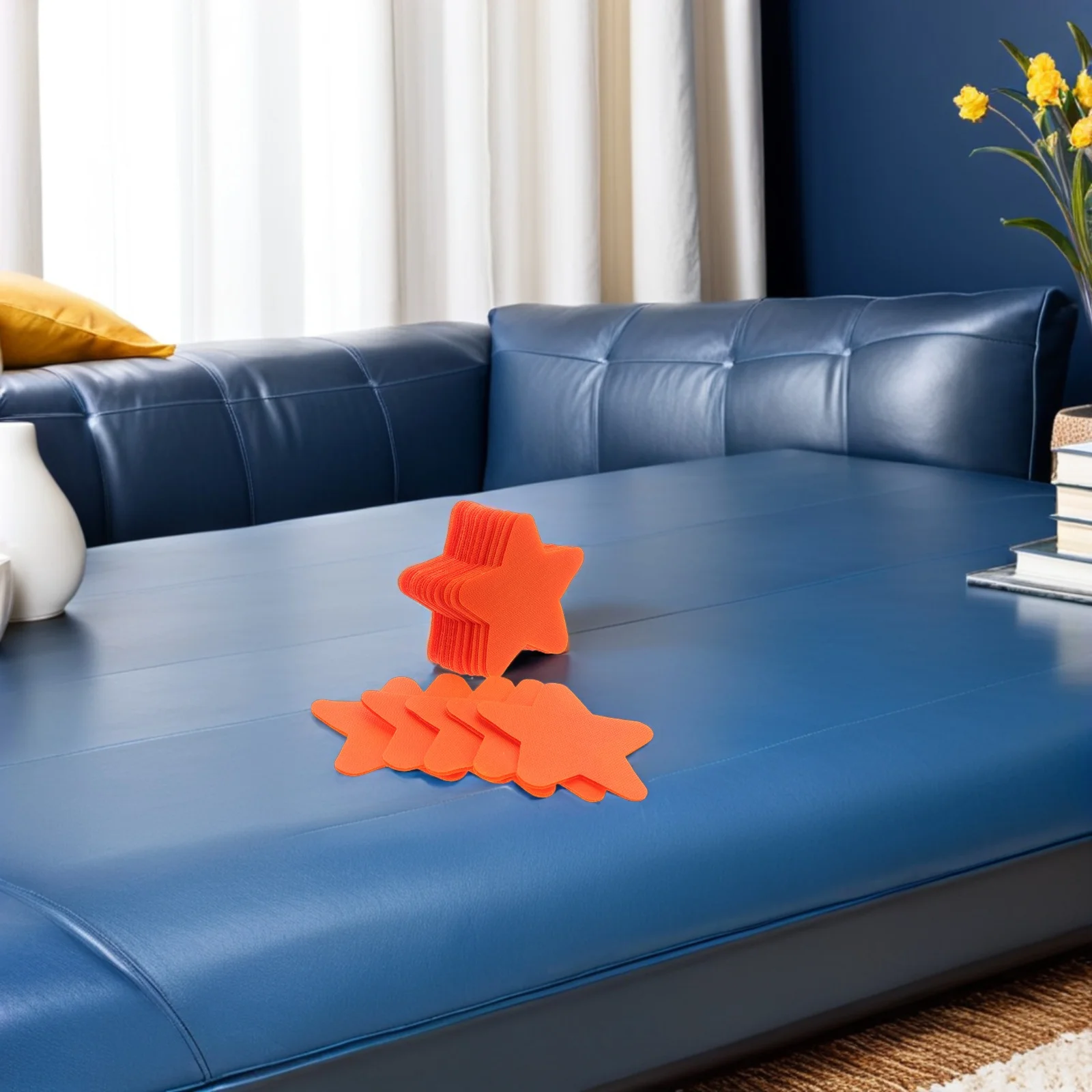 

48Pcs Spot Markers Carpet Stickers Reusable Star Shape Floor Stickers for Classroom Preschool Group Sitting Activity