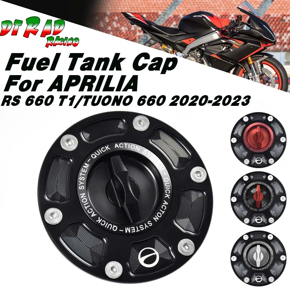 

For APRILIA RS660 /TUONO 660 2020-2025 Racing Quick Release Fuel Tank Cap Motorcycle Key Gasoline Plug Locking Oil Gas Cover