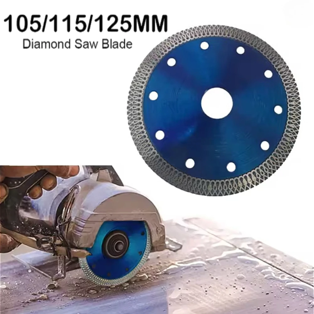 

1 шт. 100/115/125 мм турбо-алмазный отрезной диск для сухой резки гранита, мрамора, керамогранита и керамики для угловой шлифовальной машины