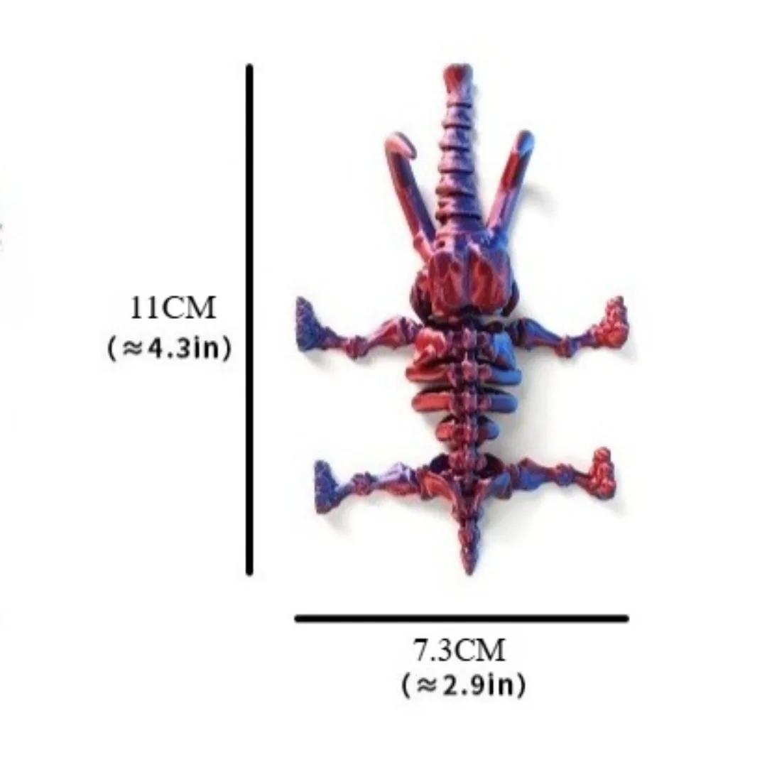 1 قطعة ثلاثية الأبعاد المطبوعة الماموث المنقولة المشتركة تململ لعبة الإبداعية الملونة نموذج حلية الديكور الاطفال لعبة للأطفال هدية عيد ميلاد #6