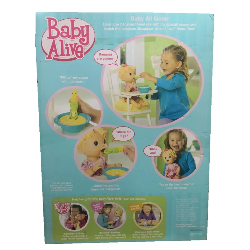 Hasbro Baby Alive Naughty Baby Bon Appetit Smart Interactive Dolls Baby Feeding Can Be Vocalised Figures Children\'s Gifts