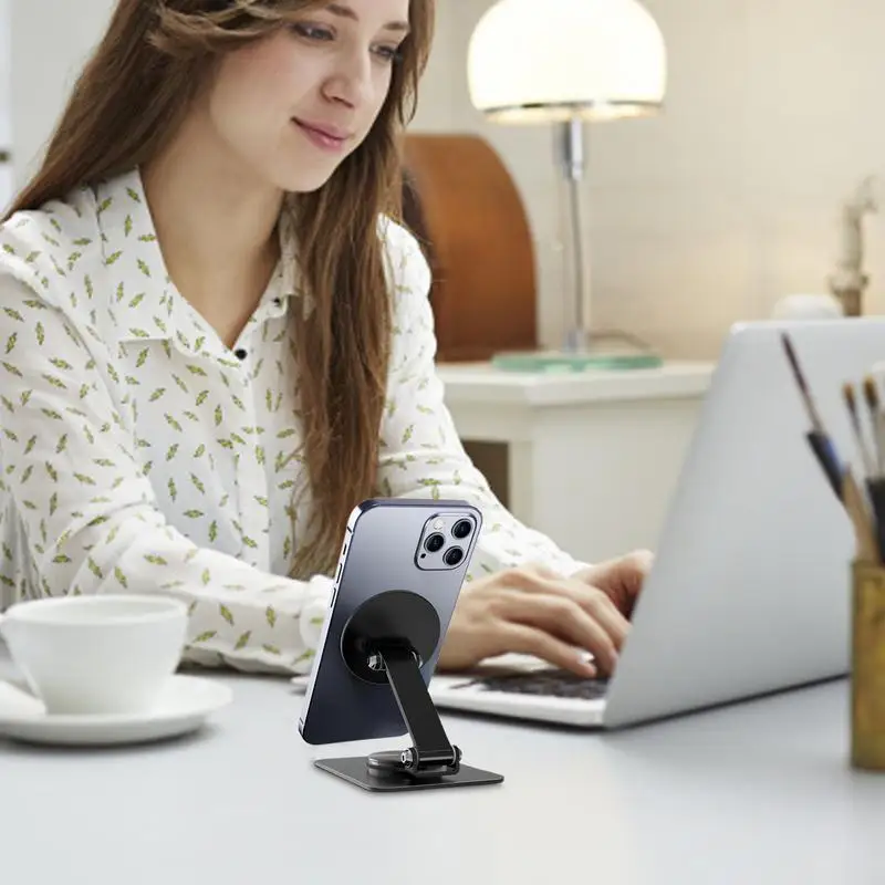 

Magnetic Phone Holder Stand Magnetic Stand For Phone Smartphone Support 360-Degree Rotation Carbon Steel Tablet Bracket For