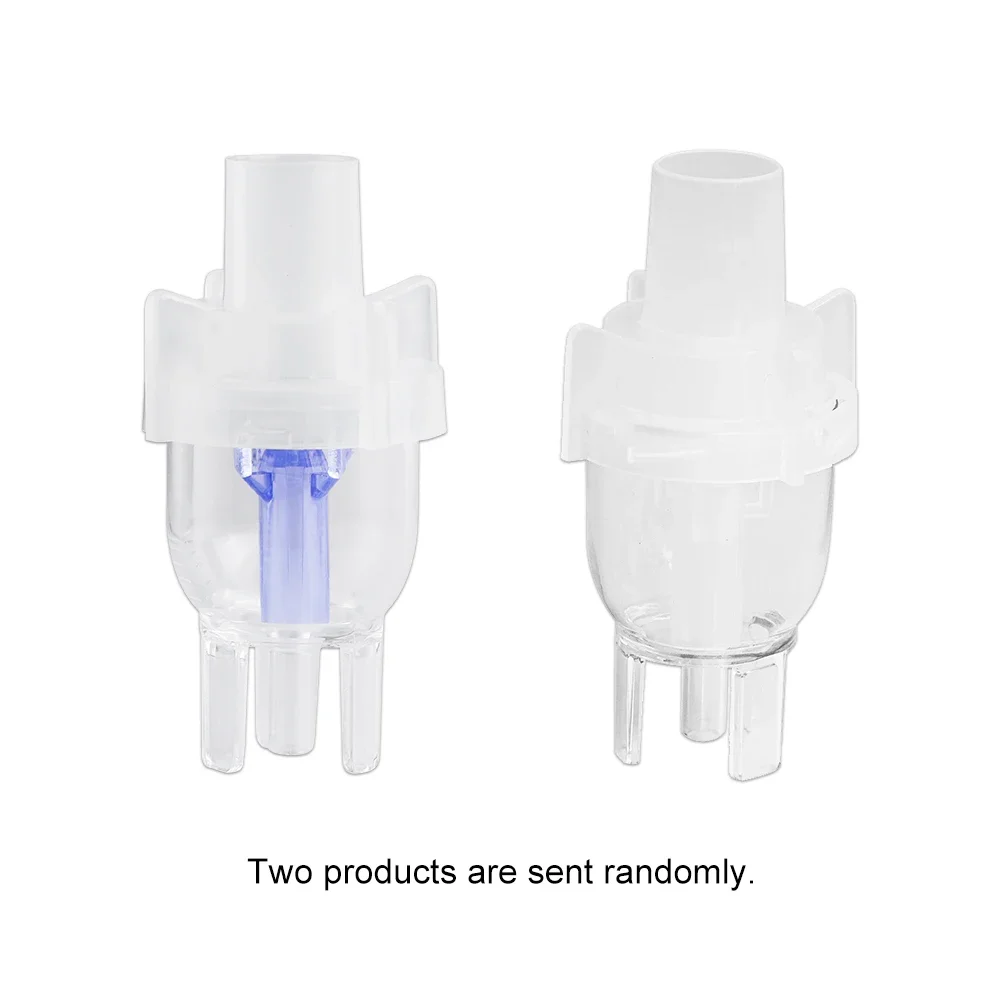 2Pcs Nebulizer Cup Atomizer with Mouth Tube Nasal Tube for Compressor Nebulizer Bottle Tank Home Allergy Inhaler Aerosol