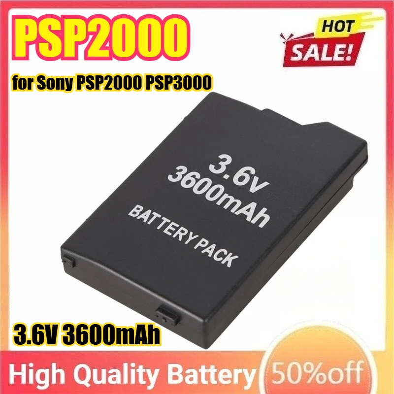 

3.6V 3600mAh PSP2000 Battery for Sony PSP2000 PSP3000 Console Gamepad Replacement Batteries Rechargeable Li-ion Battery
