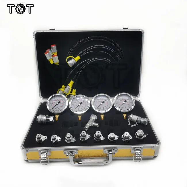 Universelles digitales Manometer, Messgeräte, Bagger, hydraulisches Manometer, Testkit, 0–60 MPa, Manometer