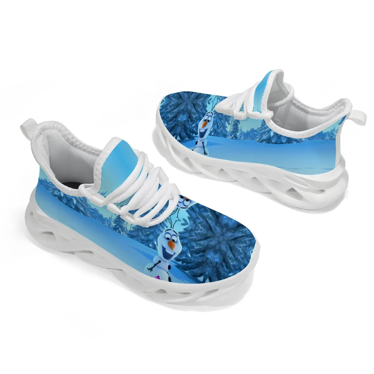 

Disney Children's Walking Sneakers Frozen Girls Sneakers Breathable Princess Sports Shoes Student Outdoor Running Tennis Shoes