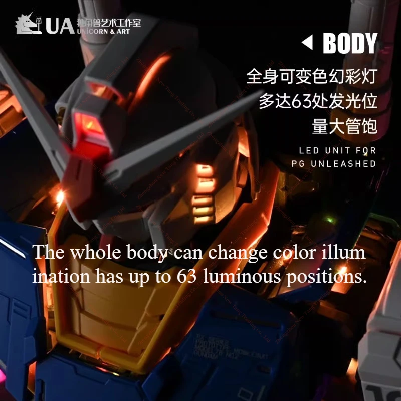 

Бренд UA 1/60 PGU Yuanzu, комплект ламп, светящийся пульт дистанционного управления для всего тела, изменение цвета, адаптация Bandai Daban