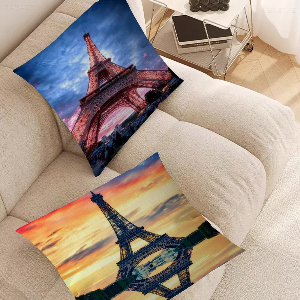 

Eiffel Tower Pillow Anime Pillow Sofa Bed Head Pillow Cover Cushion Cover 45x45 Cm Fashion