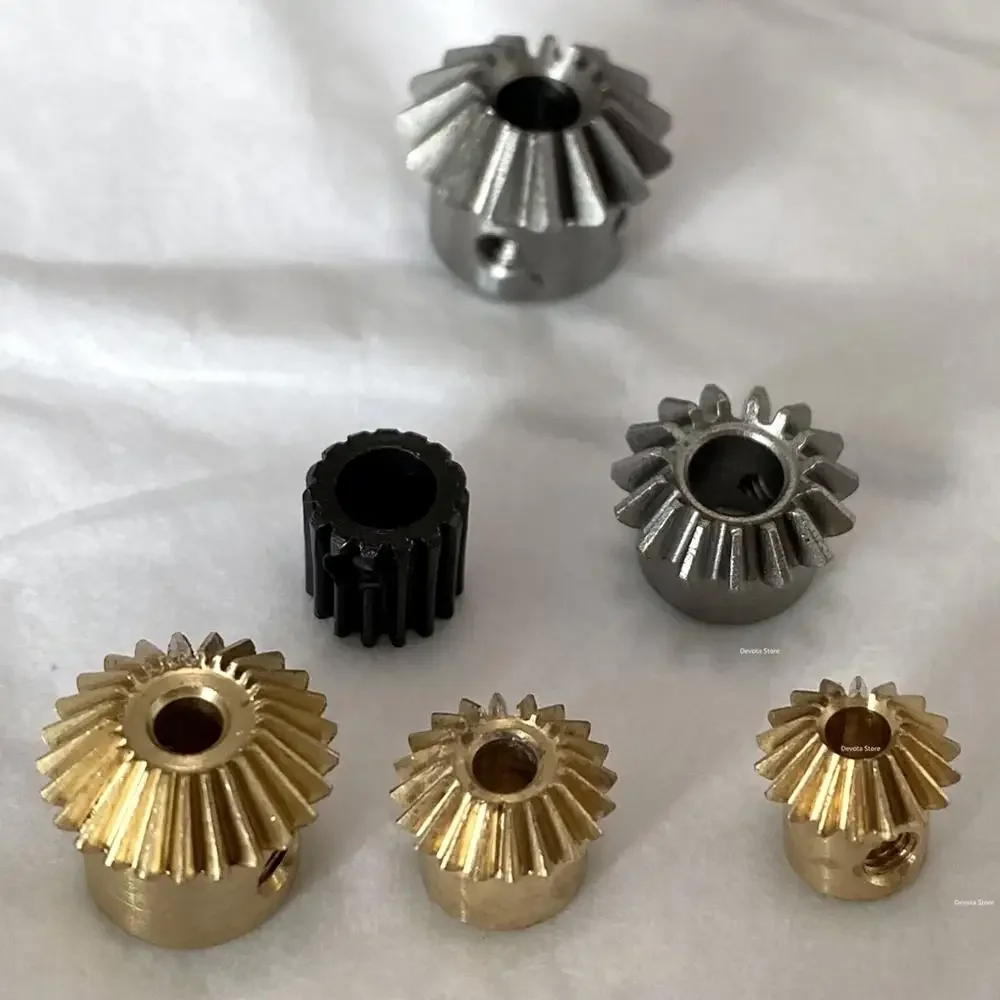 1PCS Transmission Bevel Gear 0.4M 0.5M 13T 18T 23T 25T Copper Steel Parts 0.8M 15T 1M 15T 20T 90-Degree Right Angle