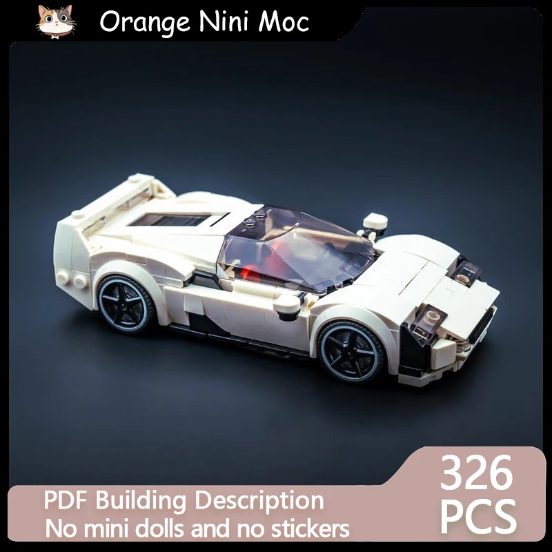 

Гоночный автомобиль City Car, модель MOC, конструктор из строительных блоков, спортивный автомобиль SC40, модульная технология, подарки, сборка, детские игрушки, набор